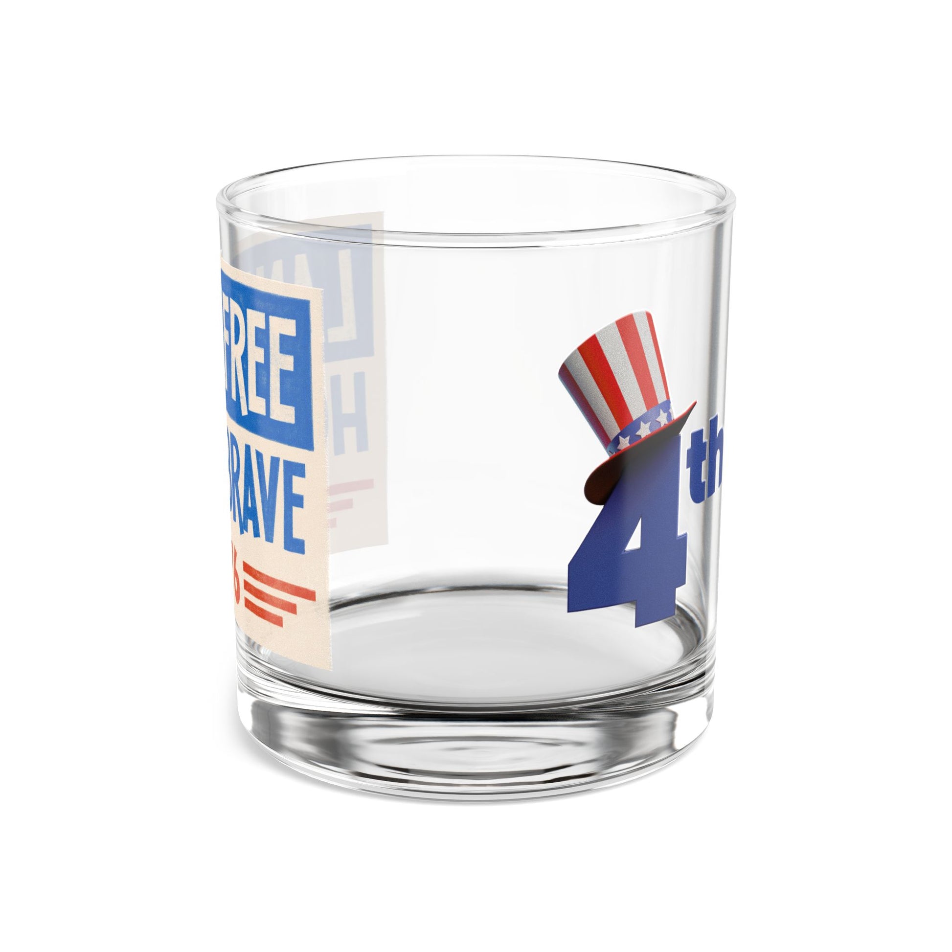 Patriotic Rocks Glass, 10oz | Perfect for July 4th, Americana Decor, Gift for Veterans
