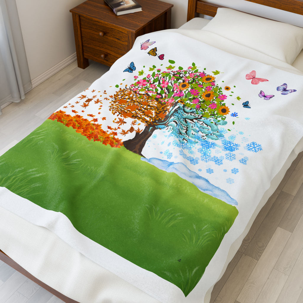Cozy Home Decor, Perfect Gift, All-Season Throw, Nature-Inspired Blanket