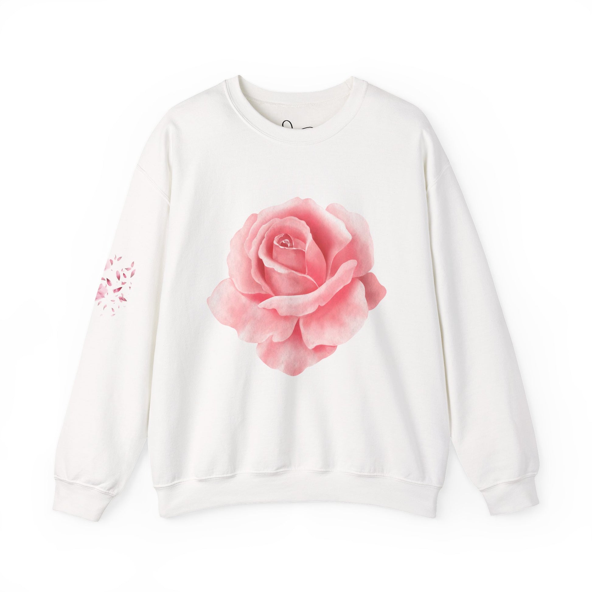 Rose Floral Unisex Crewneck Sweatshirt, Cozy Gift for Women, Spring Fashion, Mother's Day, Casual Layering, Trendy Apparel