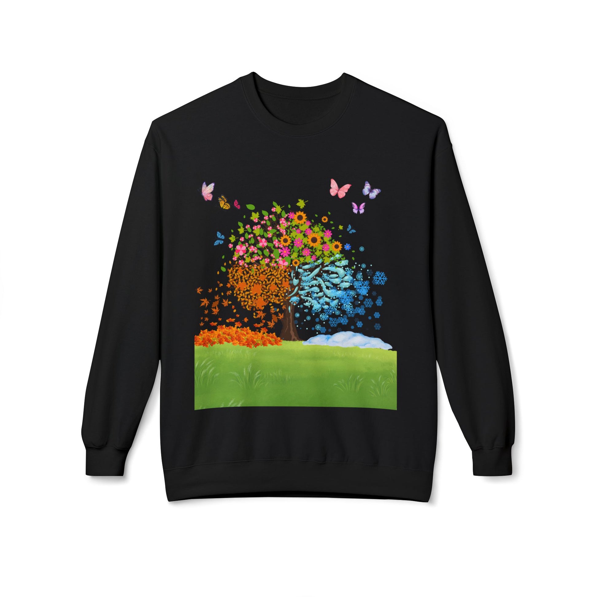 Spring Tree Art Crewneck Sweatshirt, Cozy Gift