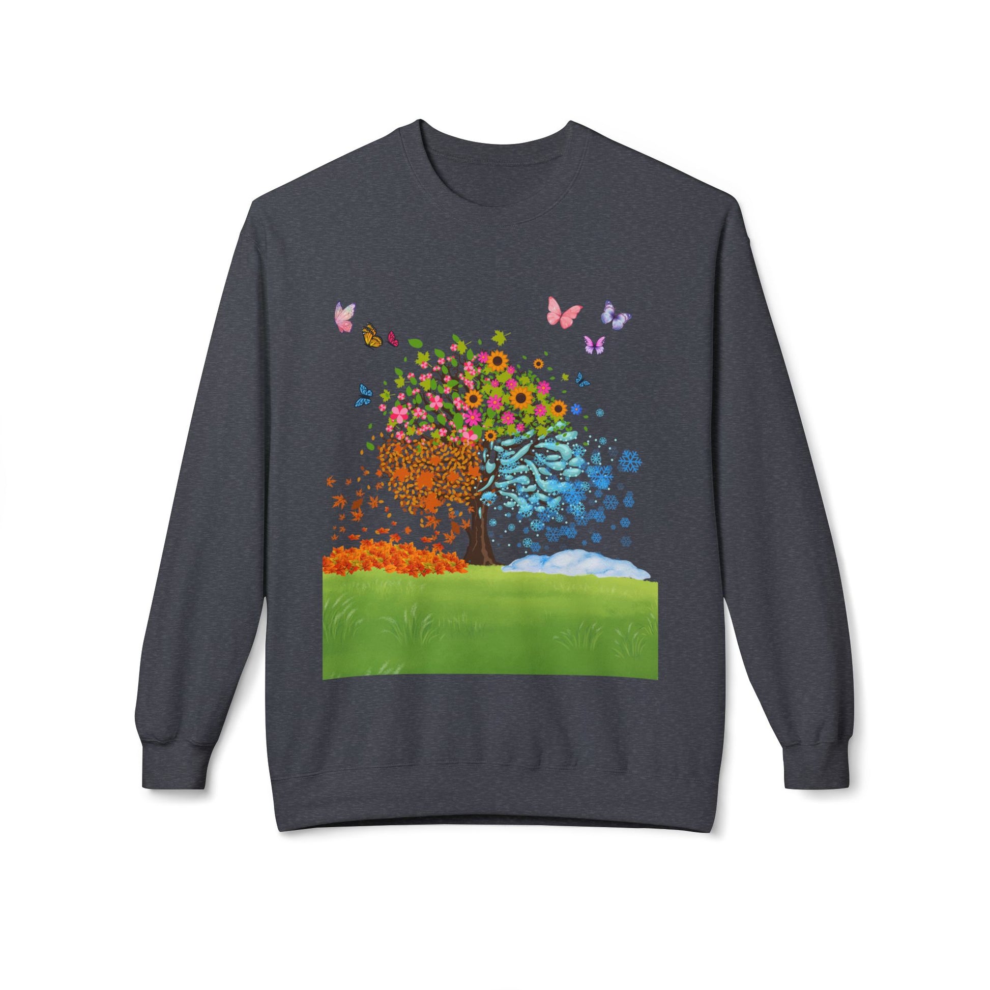 Spring Tree Art Crewneck Sweatshirt, Cozy Gift