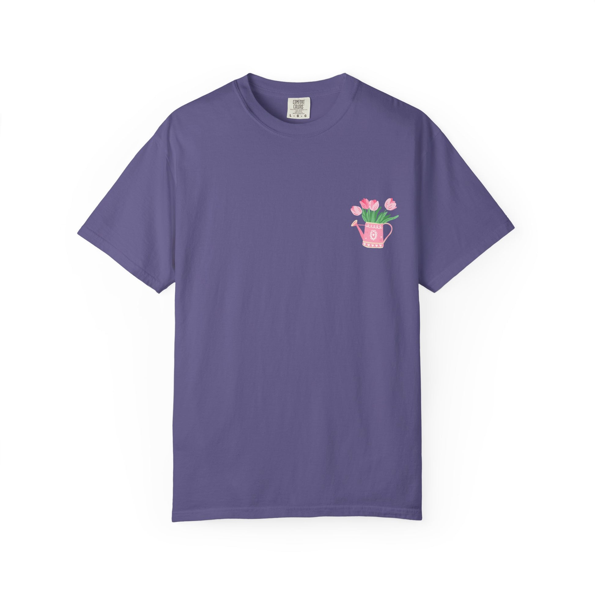 Gardening Enthusiast T-Shirt | Floral Watering Can Design, Tee for Plant Lovers