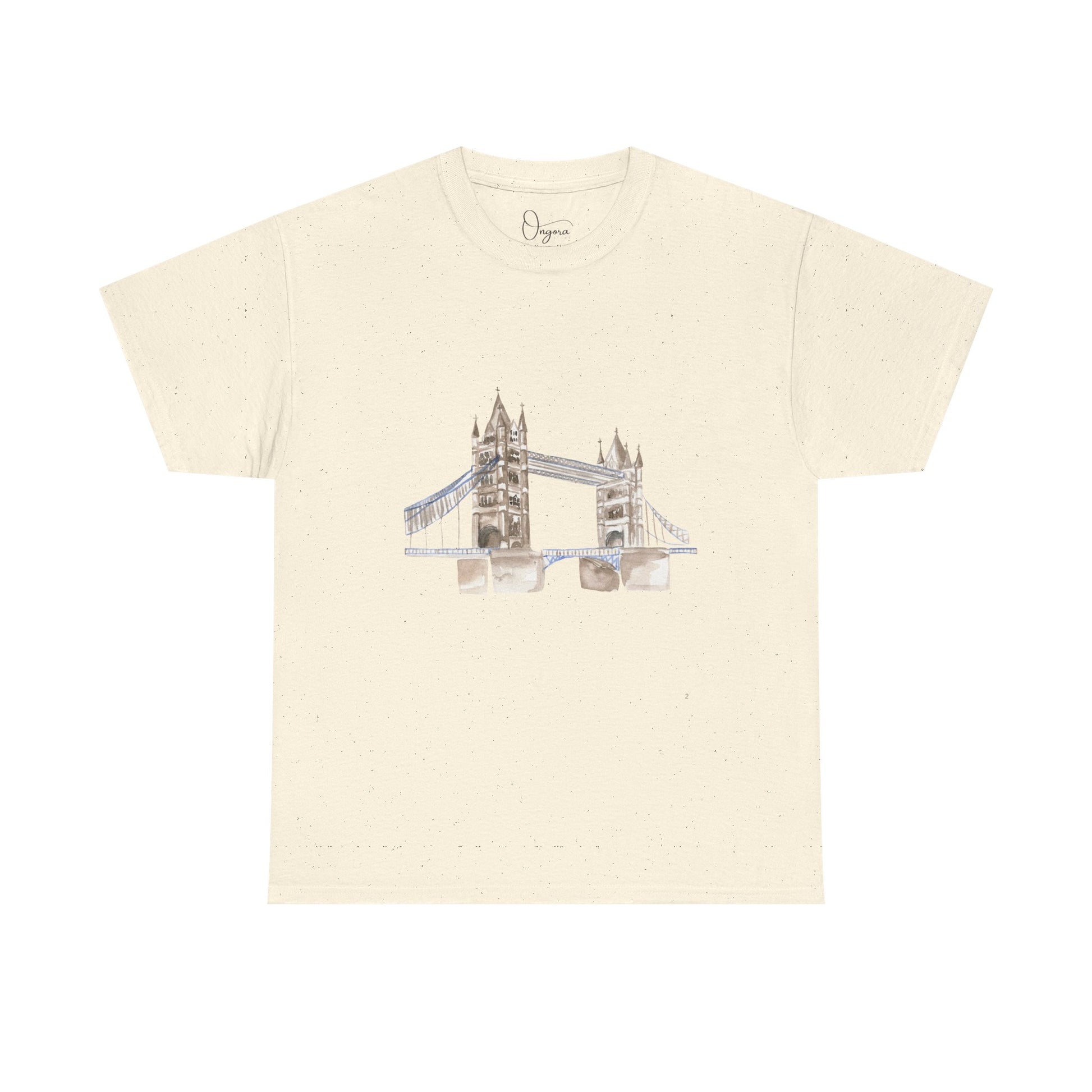 London Bridge Unisex Heavy Cotton Tee, Casual Wear