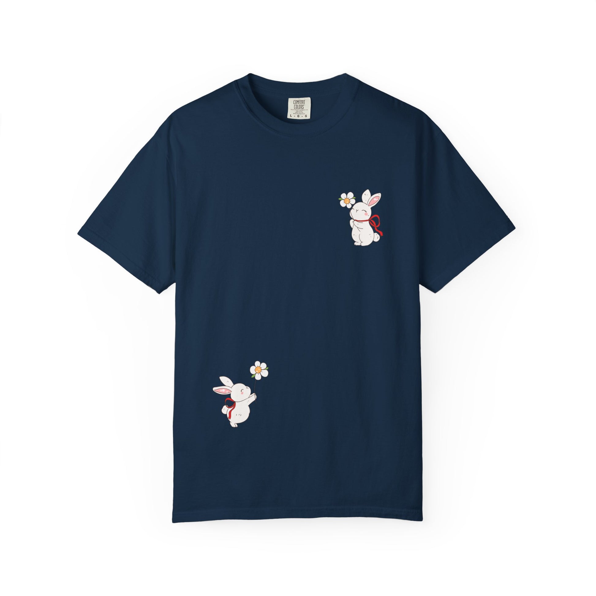 Charming Bunny Graphic T-Shirt, Cute Animal Tee, Rabbit Illustration Top