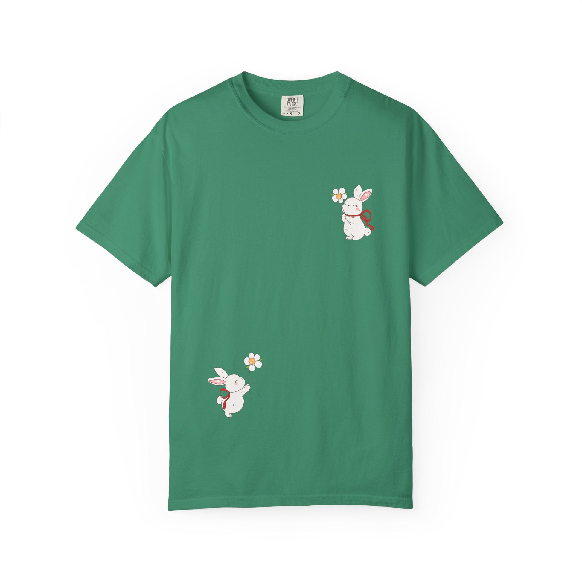 Charming Bunny Graphic T-Shirt, Cute Animal Tee, Rabbit Illustration Top