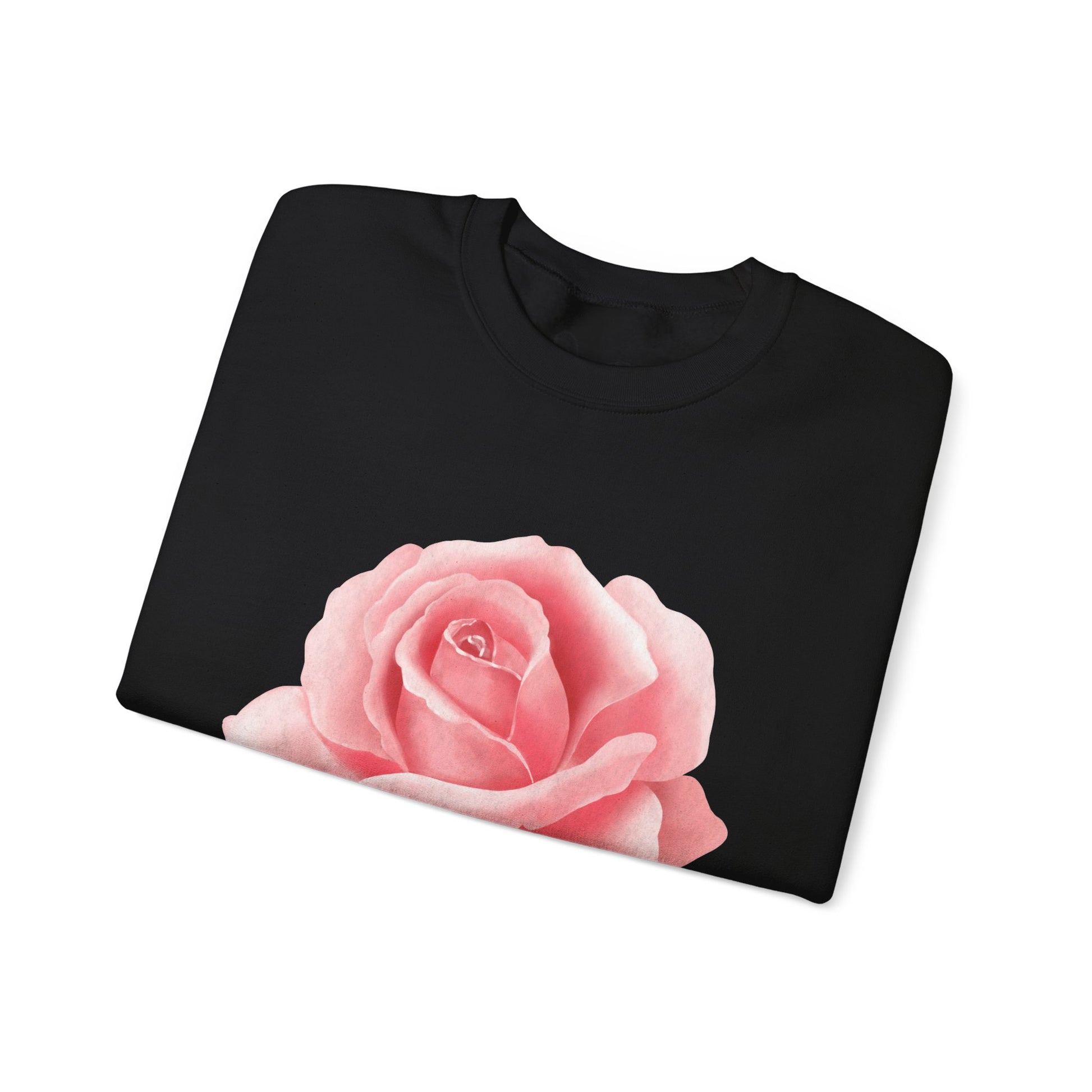 Rose Floral Unisex Crewneck Sweatshirt, Cozy Gift for Women, Spring Fashion, Mother's Day, Casual Layering, Trendy Apparel