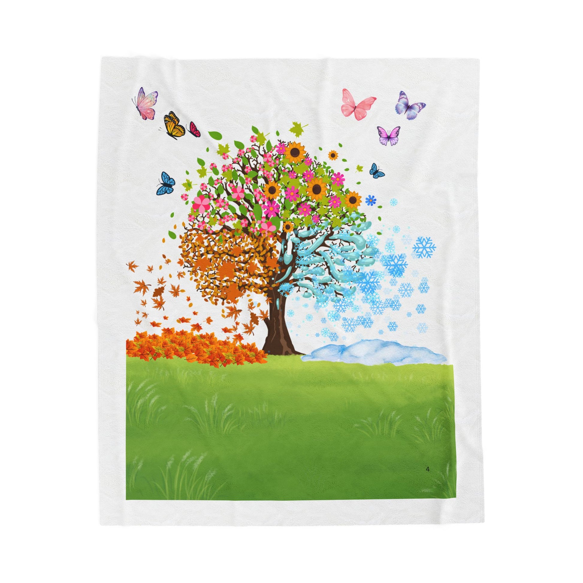 Cozy Home Decor, Perfect Gift, All-Season Throw, Nature-Inspired Blanket