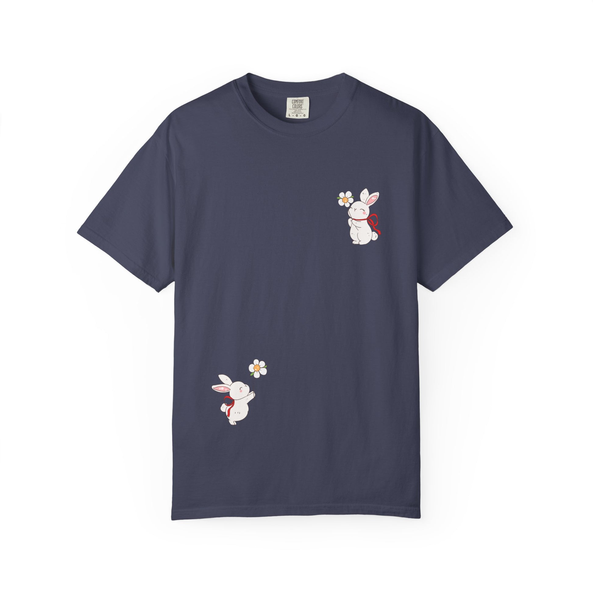 Charming Bunny Graphic T-Shirt, Cute Animal Tee, Rabbit Illustration Top