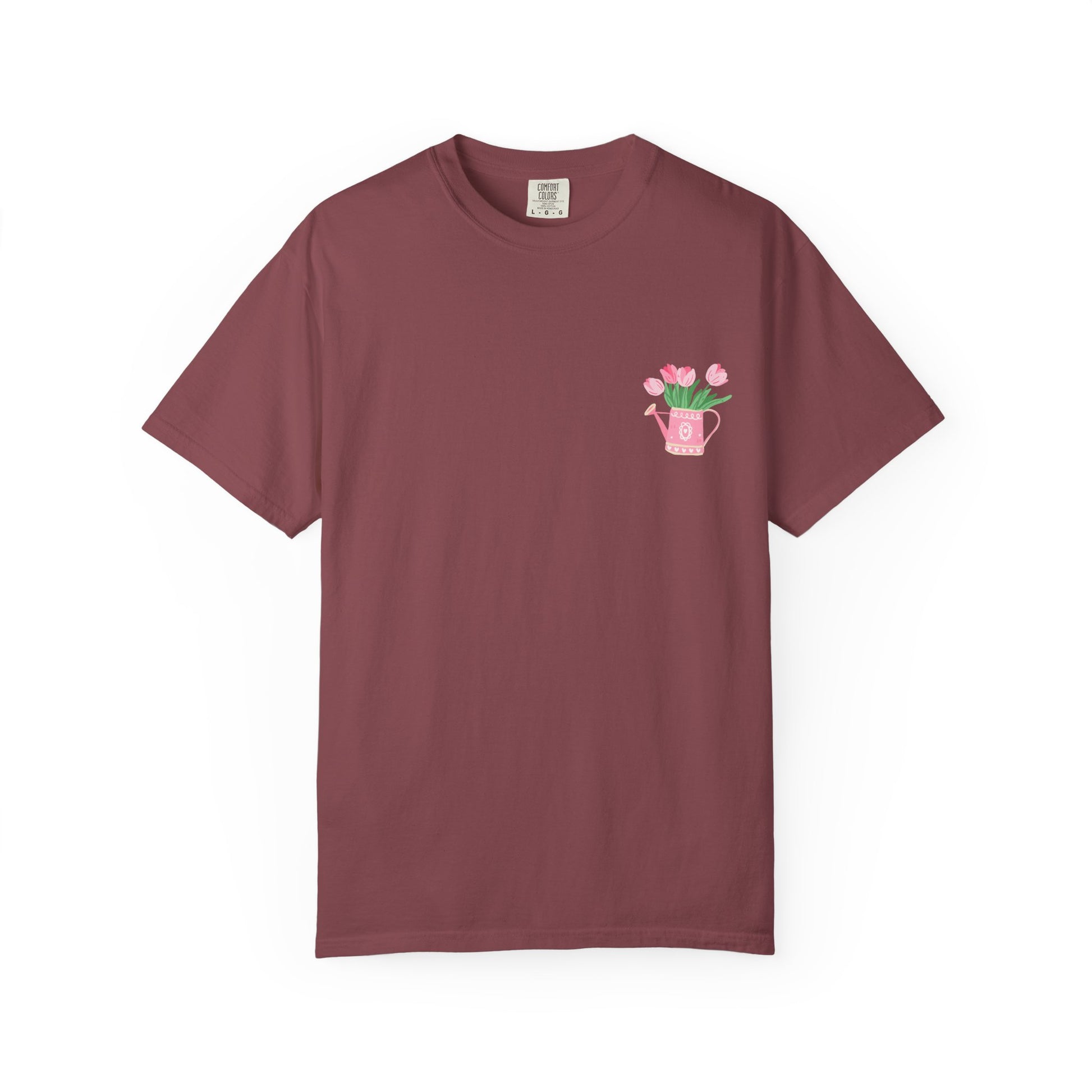 Gardening Enthusiast T-Shirt | Floral Watering Can Design, Tee for Plant Lovers