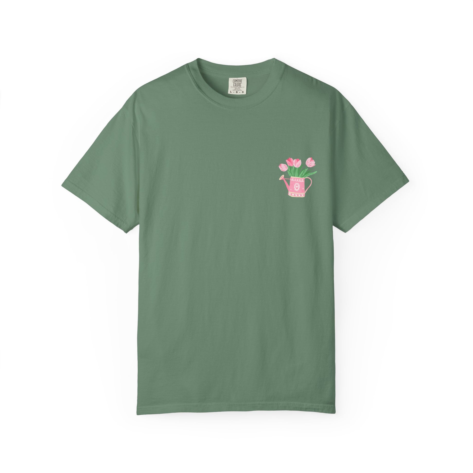 Gardening Enthusiast T-Shirt | Floral Watering Can Design, Tee for Plant Lovers