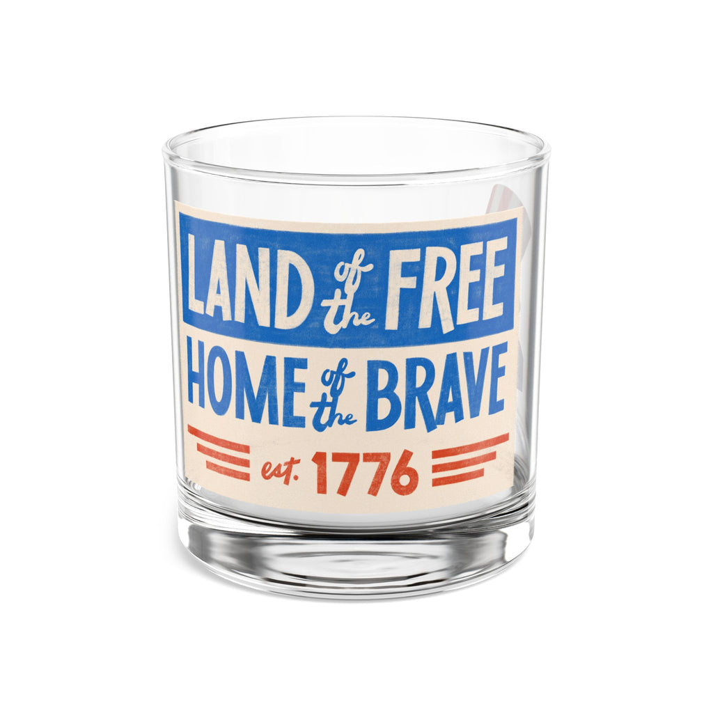 Patriotic Rocks Glass, 10oz | Perfect for July 4th, Americana Decor, Gift for Veterans