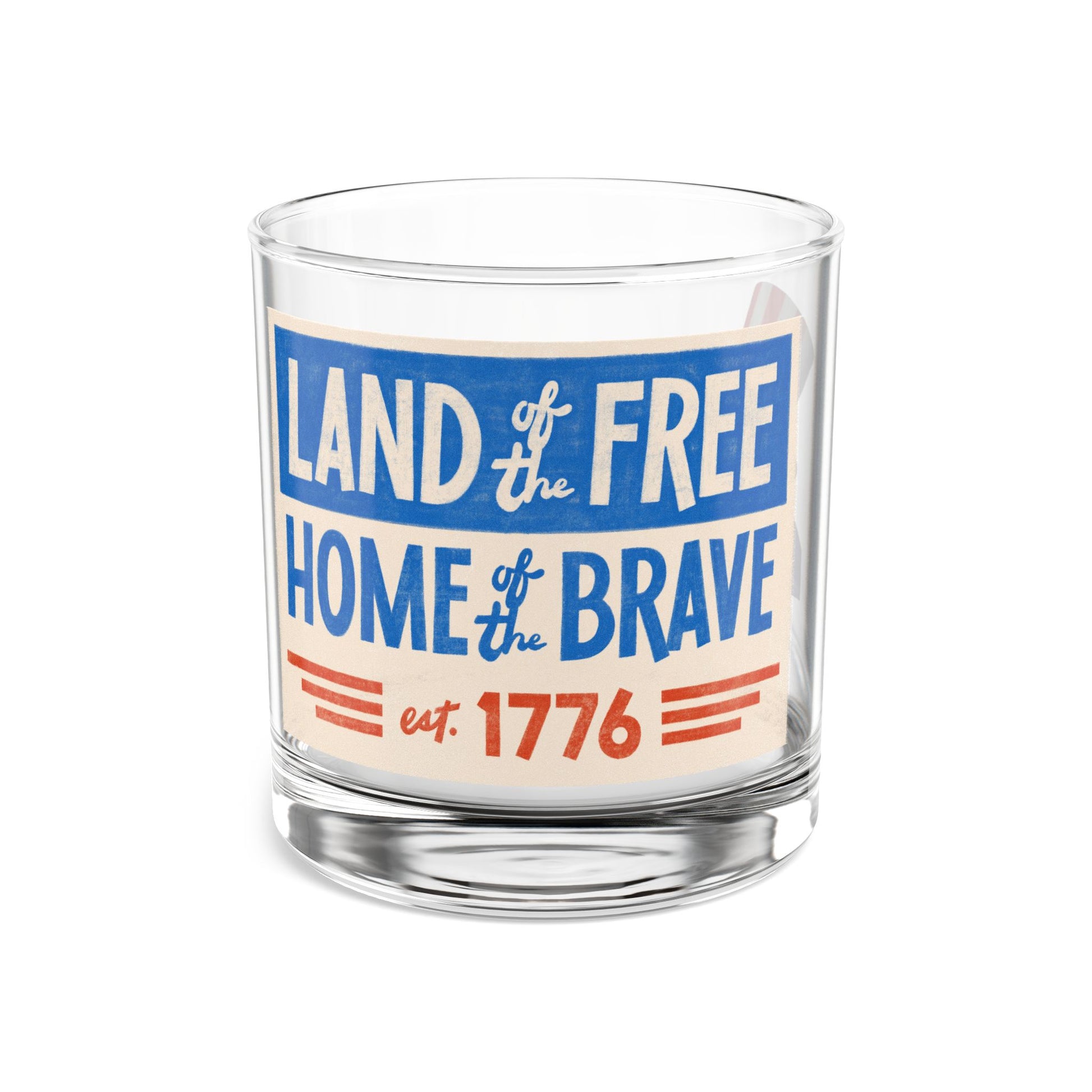 Patriotic Rocks Glass, 10oz | Perfect for July 4th, Americana Decor, Gift for Veterans