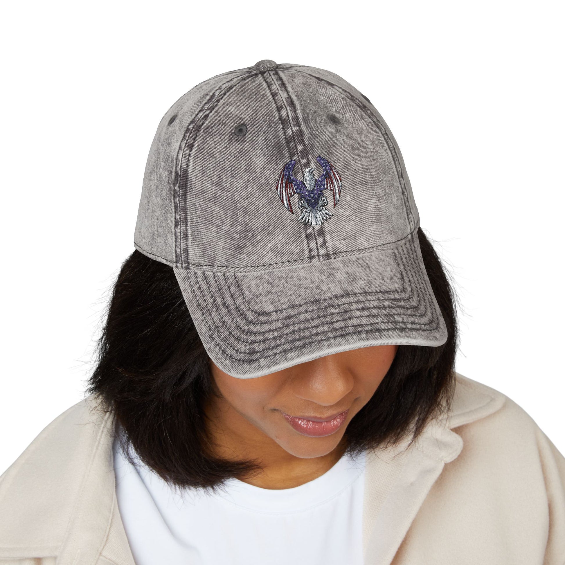 Vintage Embroidered Cap, Stylish Baseball Hat, Unisex