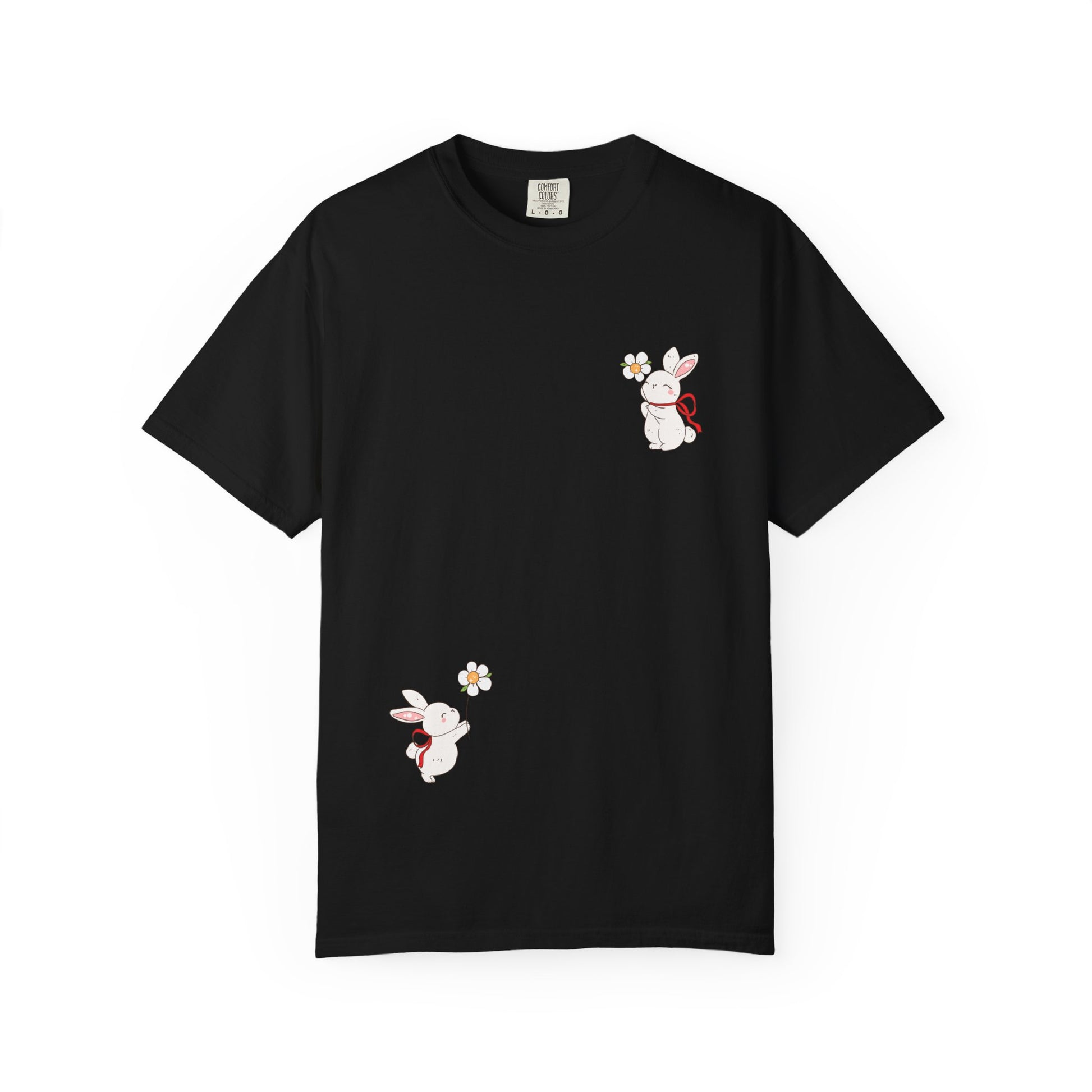 Charming Bunny Graphic T-Shirt, Cute Animal Tee, Rabbit Illustration Top