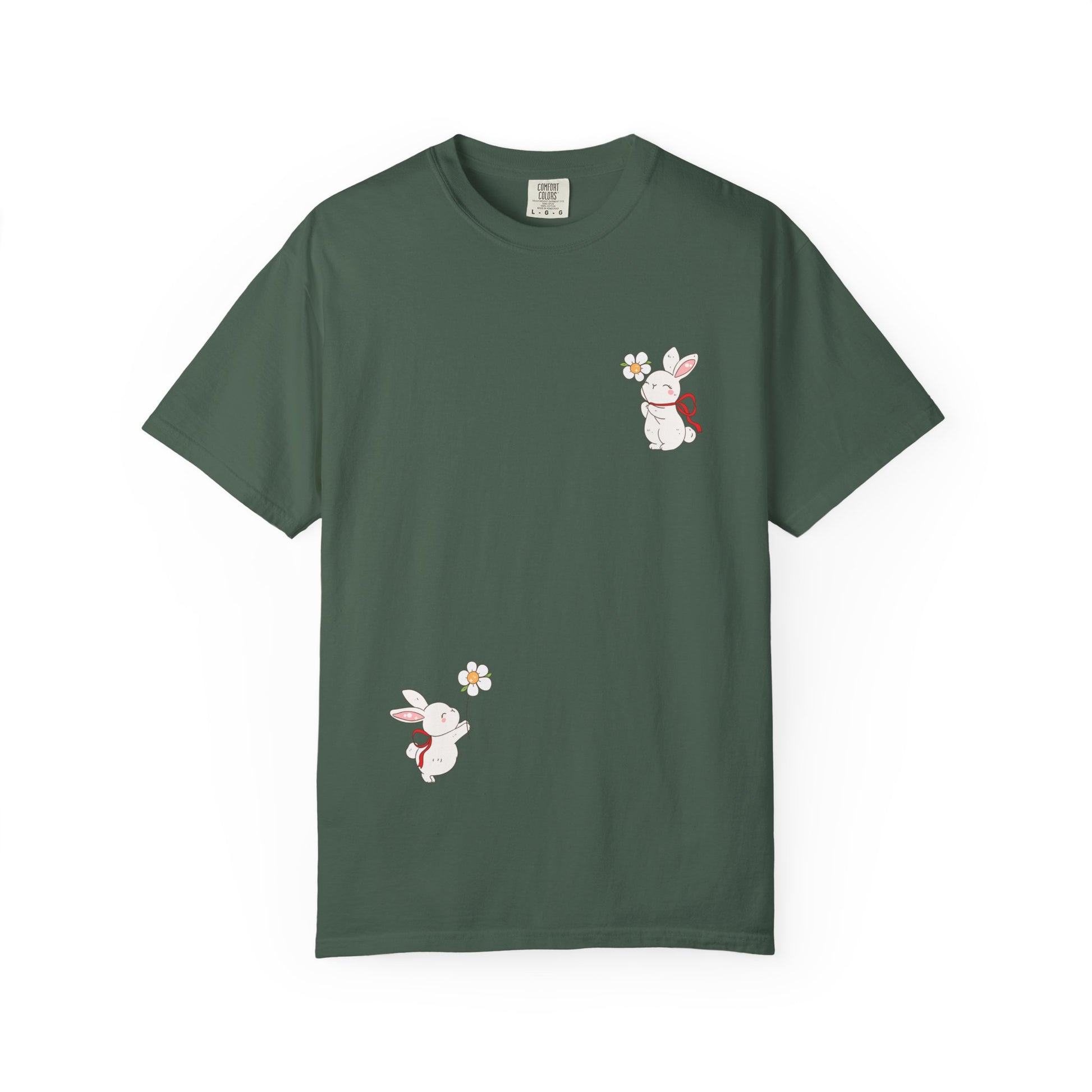 Charming Bunny Graphic T-Shirt, Cute Animal Tee, Rabbit Illustration Top