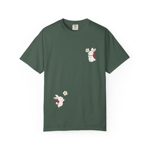 Charming Bunny Graphic T-Shirt, Cute Animal Tee, Rabbit Illustration Top