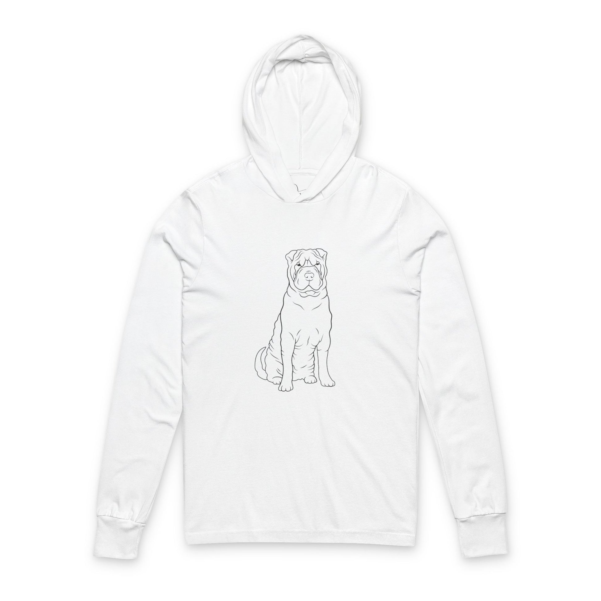 Dog Lover Unisex Hooded Long Sleeve Tee, Casual Wear