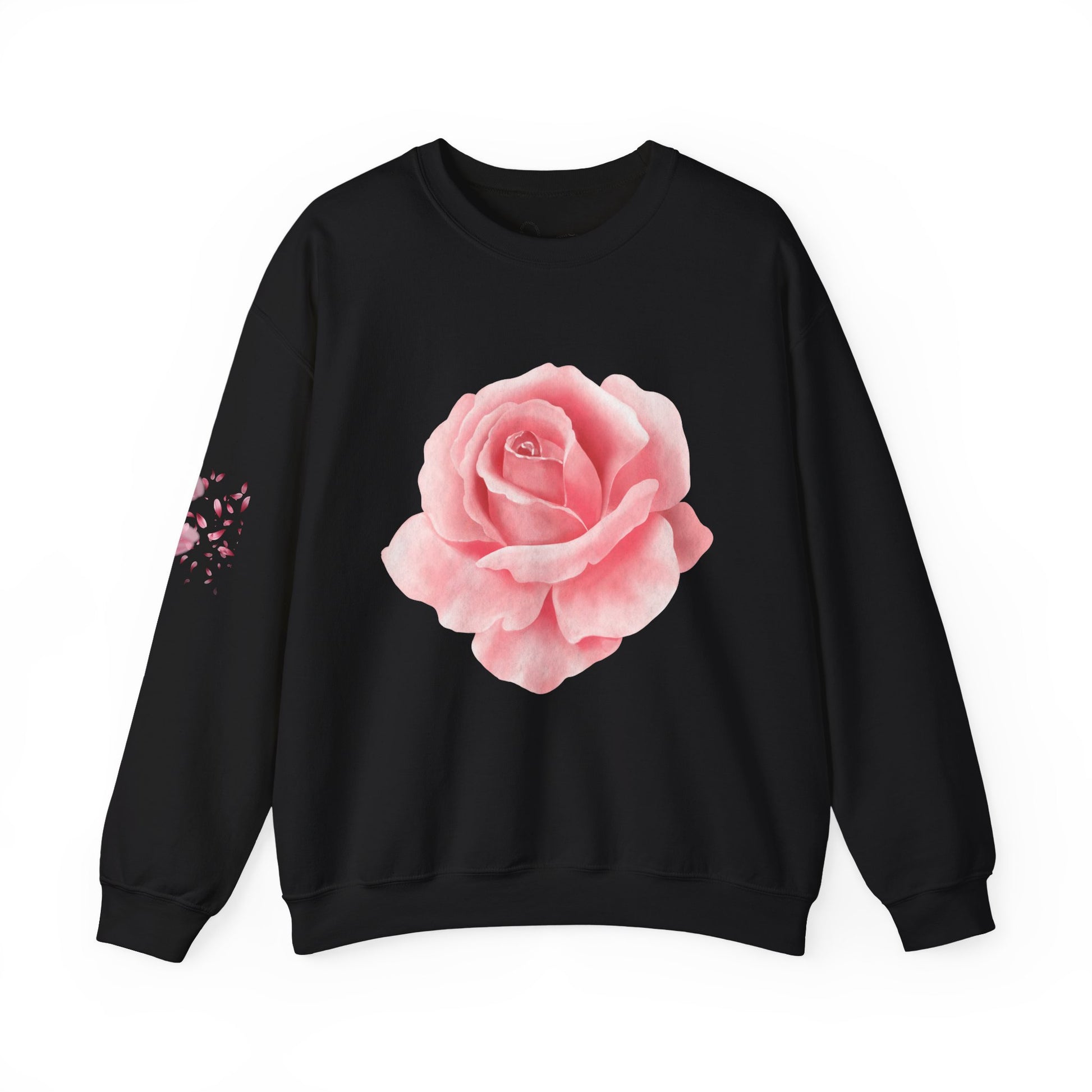 Rose Floral Unisex Crewneck Sweatshirt, Cozy Gift for Women, Spring Fashion, Mother's Day, Casual Layering, Trendy Apparel