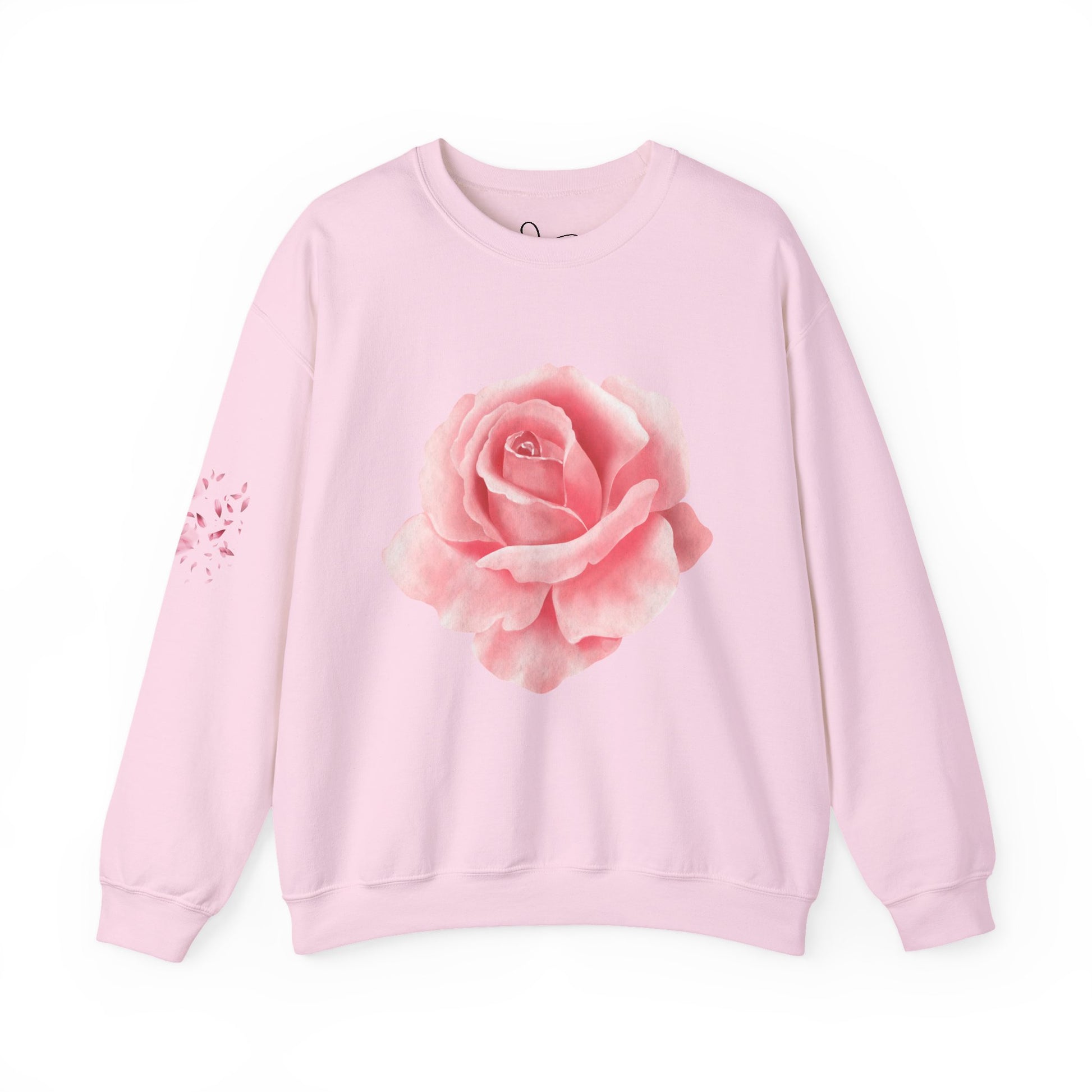 Rose Floral Unisex Crewneck Sweatshirt, Cozy Gift for Women, Spring Fashion, Mother's Day, Casual Layering, Trendy Apparel