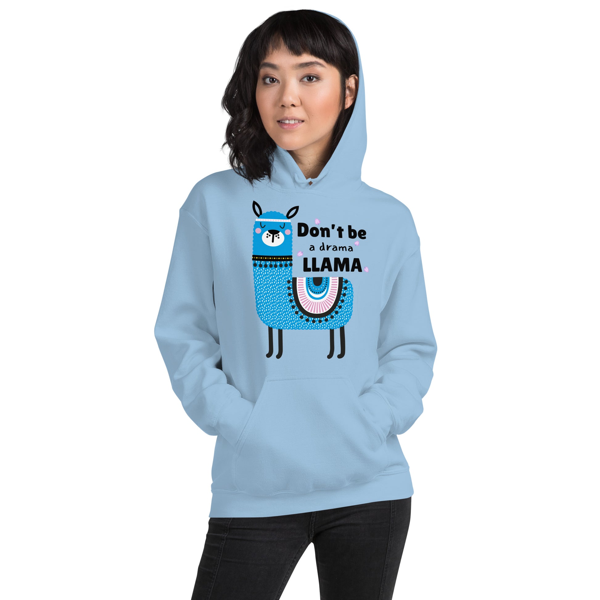 Don’t Be a Llama, Funny Llama Graphic Hoodie,  Unisex Hoodie