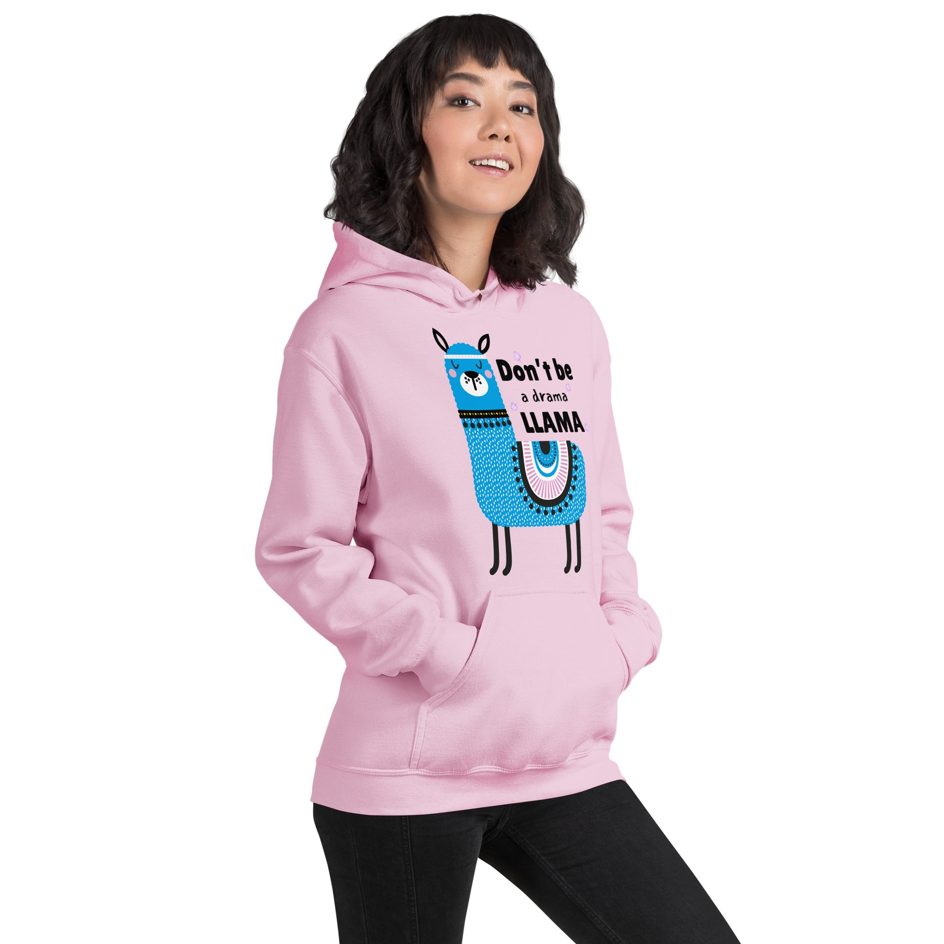 Don’t Be a Llama, Funny Llama Graphic Hoodie,  Unisex Hoodie