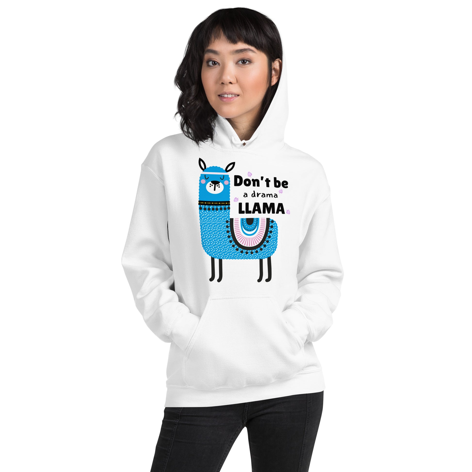 Don’t Be a Llama, Funny Llama Graphic Hoodie,  Unisex Hoodie