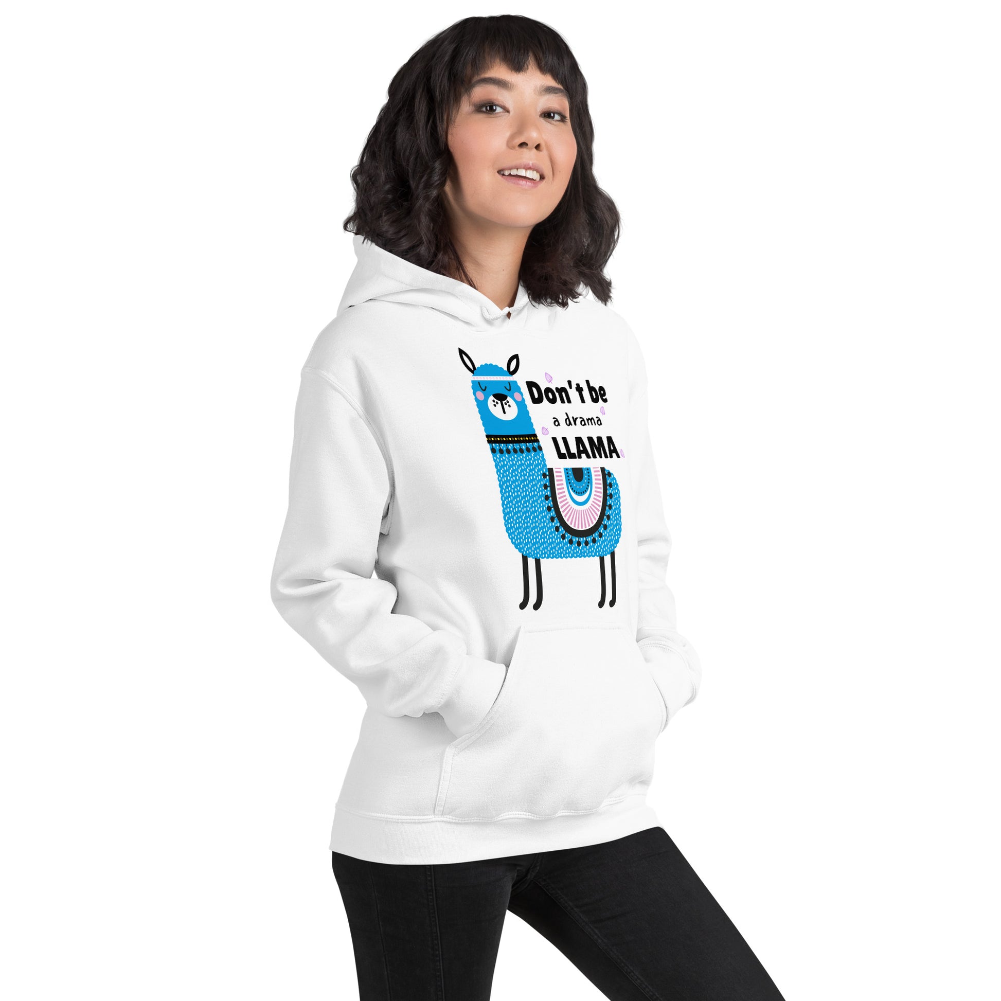 Don’t Be a Llama, Funny Llama Graphic Hoodie,  Unisex Hoodie